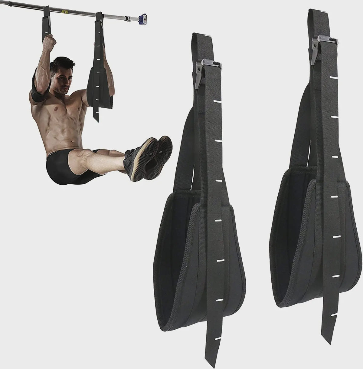 Verstelbare Hangende Buikspierbanden (Ab Straps) voor Pull-up Bar & Home Gym Oefeningen
