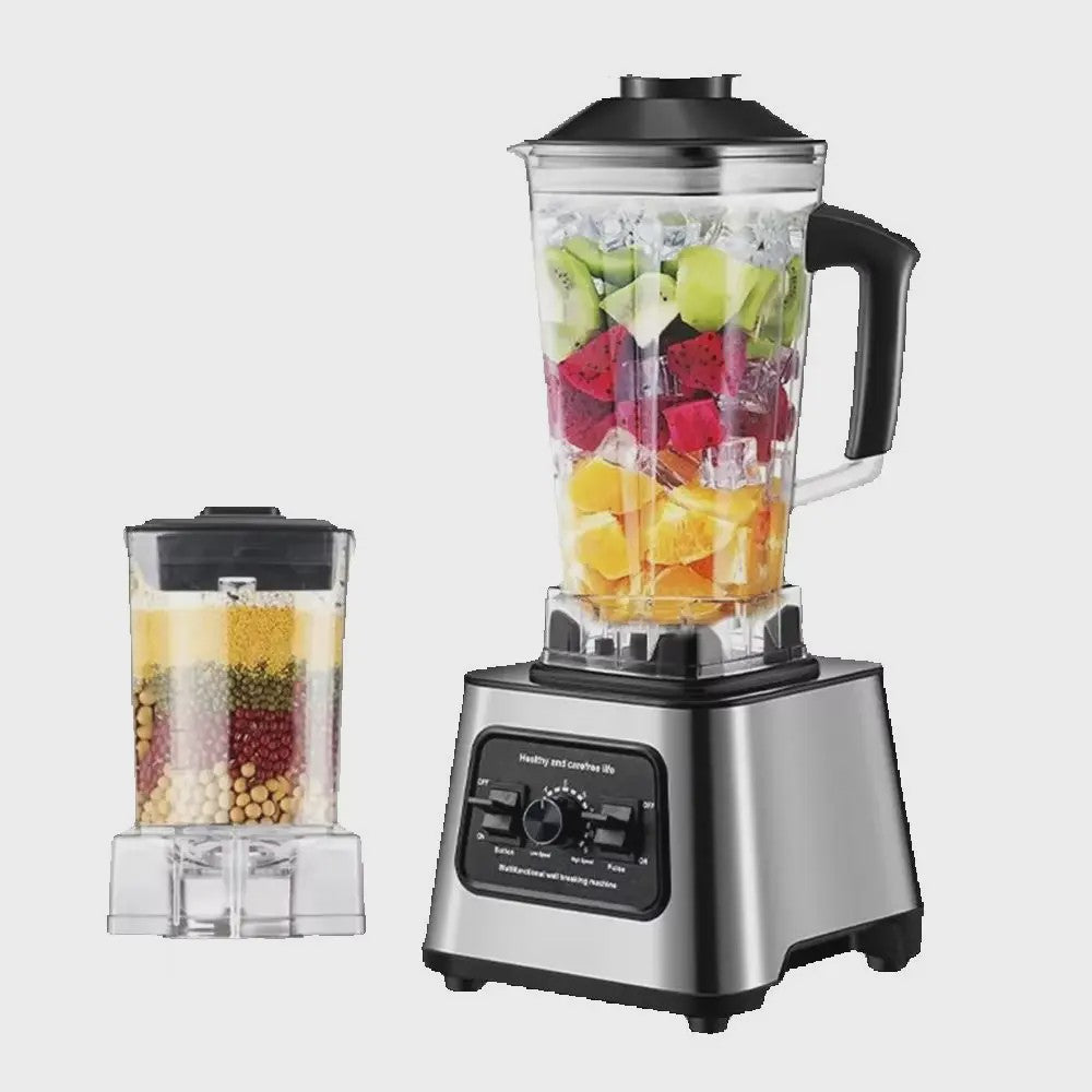 Krachtige 600W 2-in-1 Blender: IJscrusher & Multifunctionele Keukenmachine