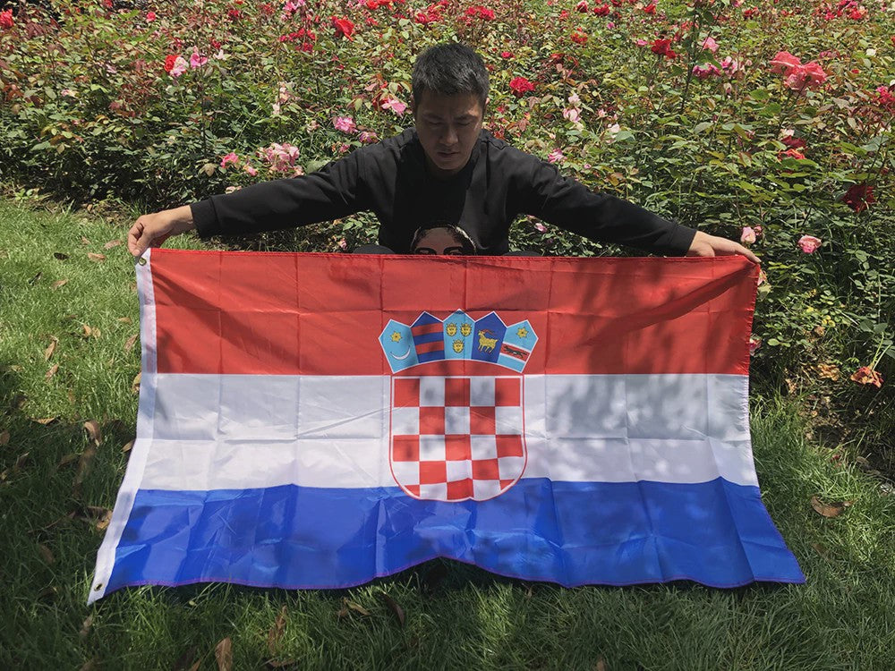 Kroatische Vlag 90x150cm - Hoge Kwaliteit Polyester voor Binnen & Buiten