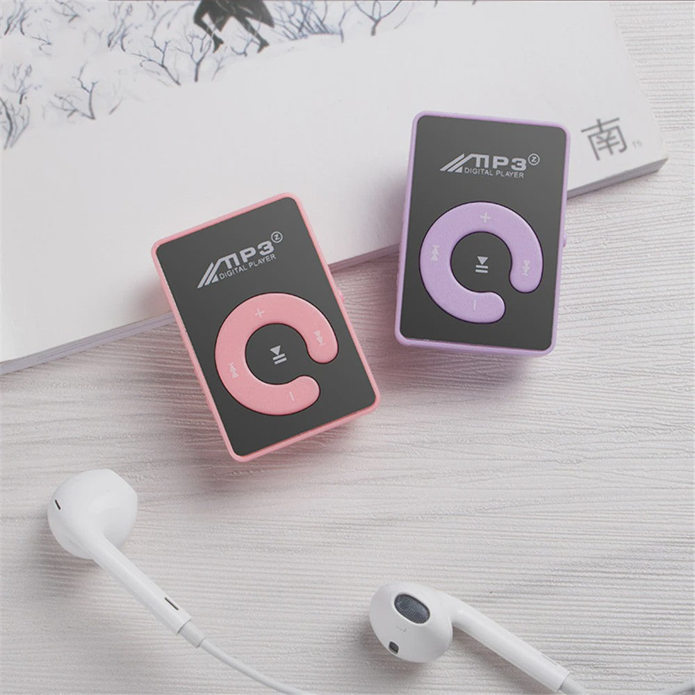 Compacte Mini MP3 Speler met Clip - Draagbare Muziekspeler voor Studenten - Ondersteunt 16GB TF Kaart