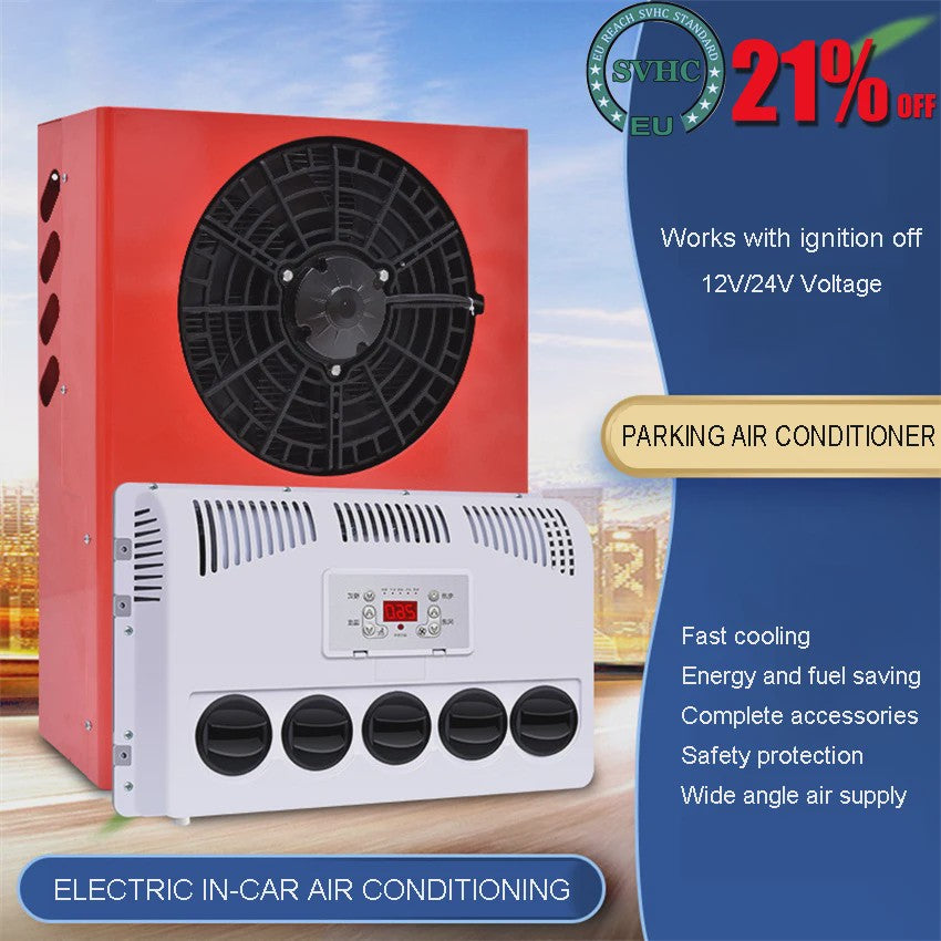 12V/24V Parkeer Airco voor Vrachtwagens, Bussen & Landbouwvoertuigen