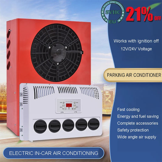 12V/24V Parkeer Airco voor Vrachtwagens, Bussen & Landbouwvoertuigen