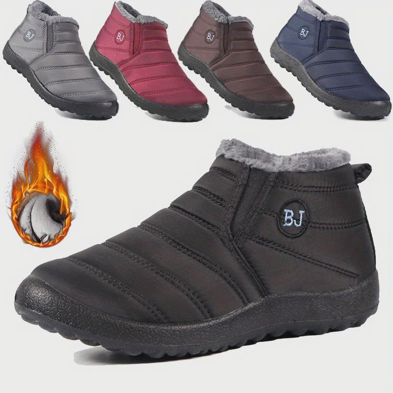 Dames Waterdichte Warme Enkellaarsjes - Comfortabele Antislip Snowboots voor Wandelen en Winter