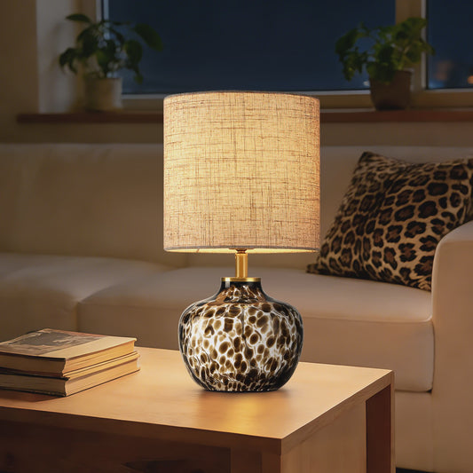 Luxe Tafellamp met Luipaardprint - Sfeervolle Nachtlamp voor Slaapkamer & Bureau