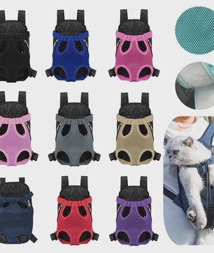 Ademende Hondenrugzak voor Kleine Honden & Katten - Draagbare Reismand met Mesh