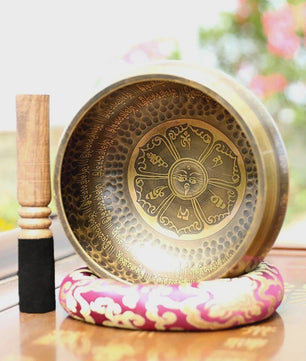 Grote Tibetaanse Klankschaal - Handgemaakt Messing voor Meditatie & Klankhealing