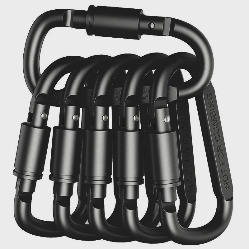 Set van 4-6 Aluminium Karabiners - Veelzijdige Clips voor Sleutels, Camping en Outdoor