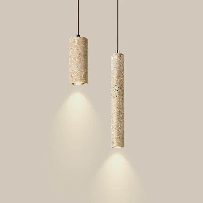 Retro Travertin Hanglamp - Sfeervolle Verlichting voor Slaapkamer, Woonkamer & Bar