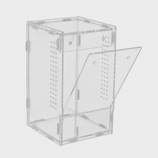 Transparant Acryl Terrarium Kweekbak voor Reptielen, Amfibieën & Spinnen