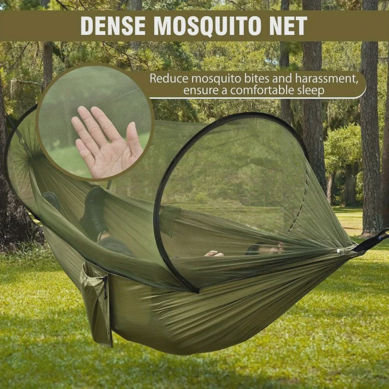 2-in-1 Camping Hangmat met Muggennet - Ultralicht Parachute Nylon