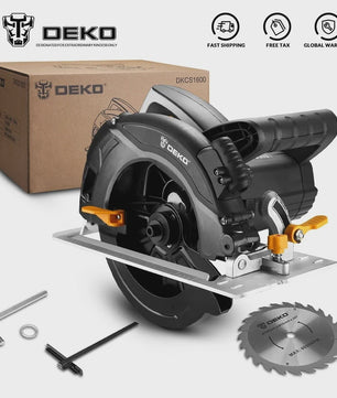 DEKO DKCS1600 Cirkelzaag 1600W met Lasergeleider & Schaalverdeling