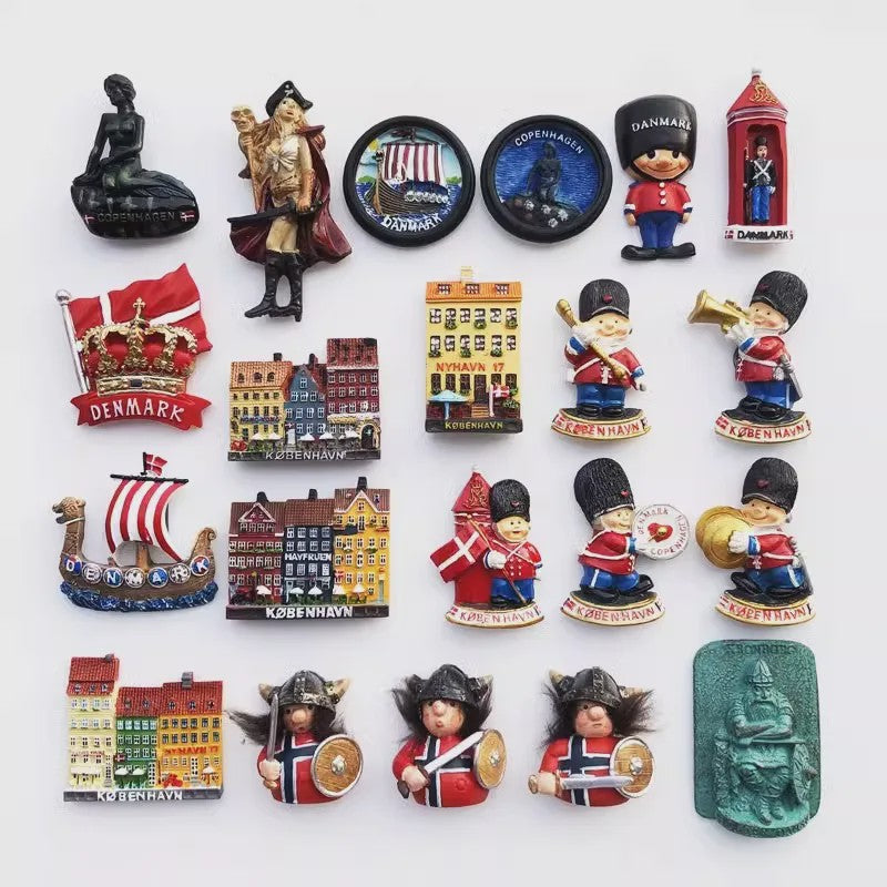 3D Koelkastmagneten Denemarken - Souvenir & Decoratie