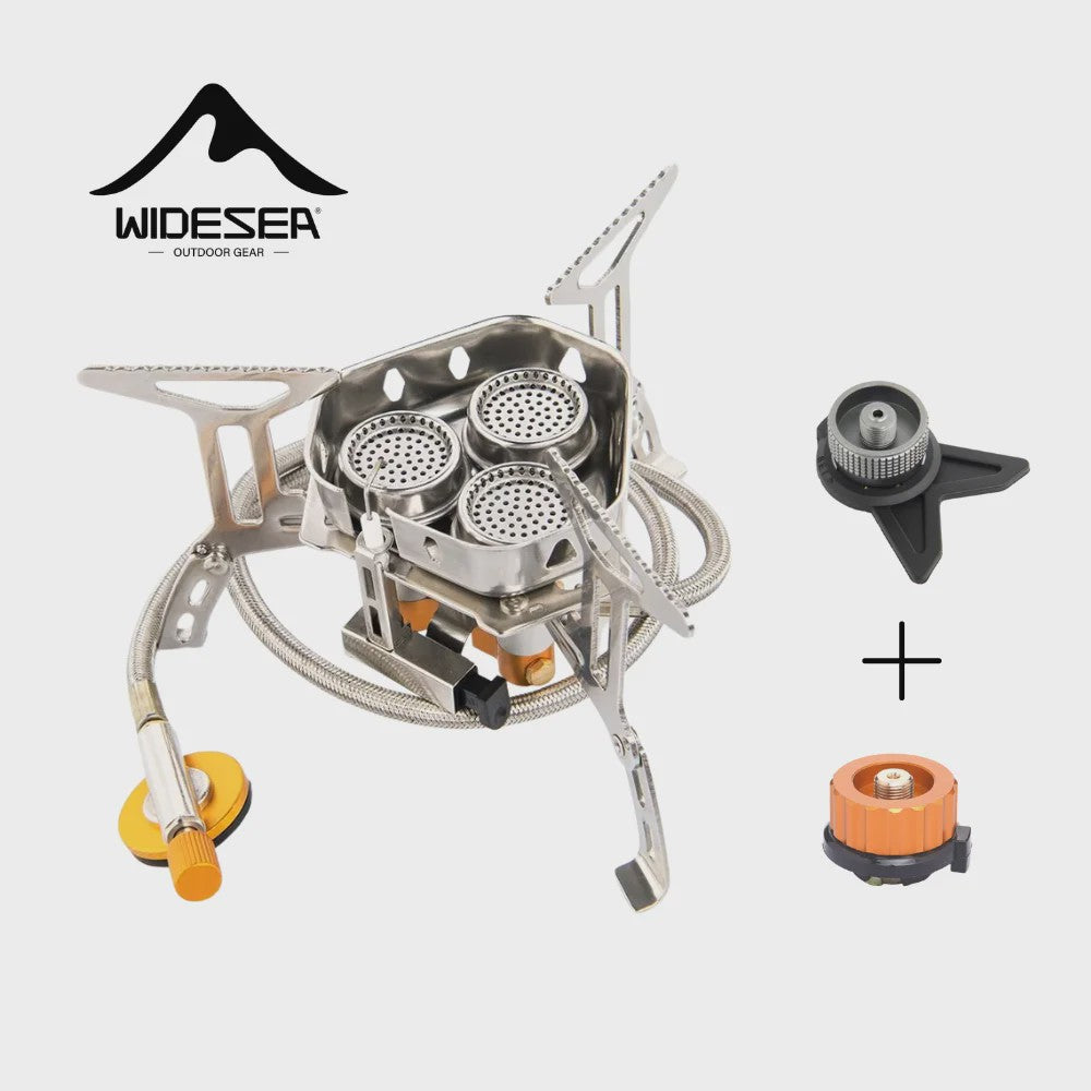 Widesea Krachtige 6800W Camping Gasbrander - Opvouwbaar & Draagbaar
