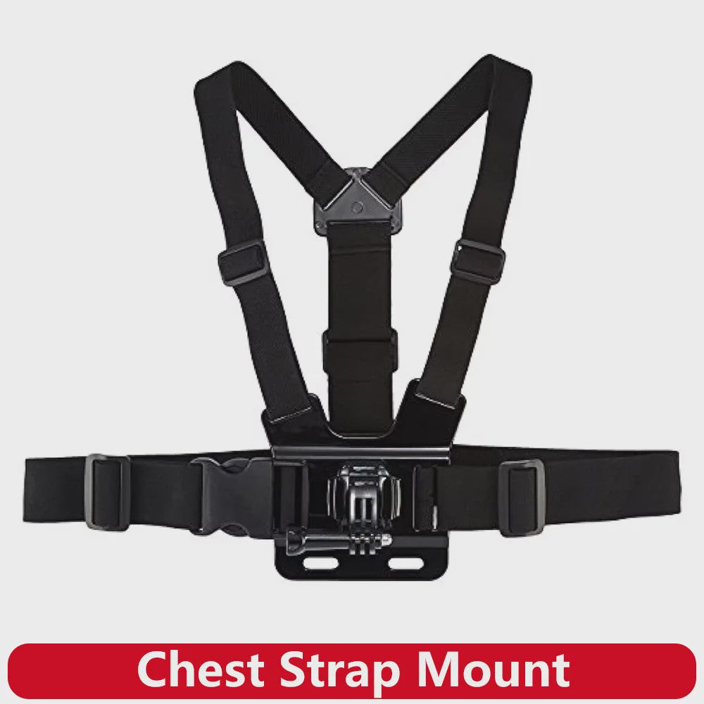 Verstelbare Borstband Mount Harness voor GoPro & Actiecamera's