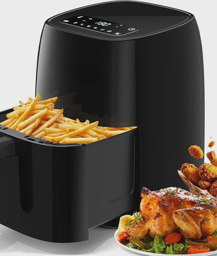 4.2L Airfryer met LED Touchscreen, 6 Voorgeprogrammeerde Menu's & Timer