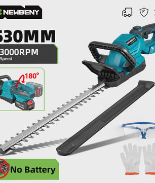 Accu Heggenschaar 53cm - 3000 RPM - 180° Verstelbaar - Makita Accu Compatibel