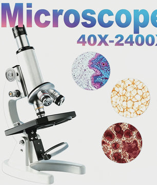 Krachtige Monoculaire Biologische Microscoop 40X-2400X - Ideaal voor Studenten & Wetenschappelijk Onderwijs