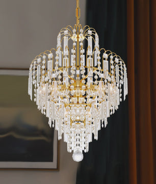 Luxe Kristallen Plafondlamp - Moderne Hanglamp voor Woonkamer & Bruiloft Decoratie