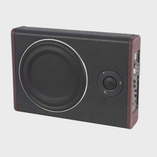 Ultra Slim 8-Inch Actieve Auto Subwoofer - Compacte Bass Audio met 600W Vermogen (12V)