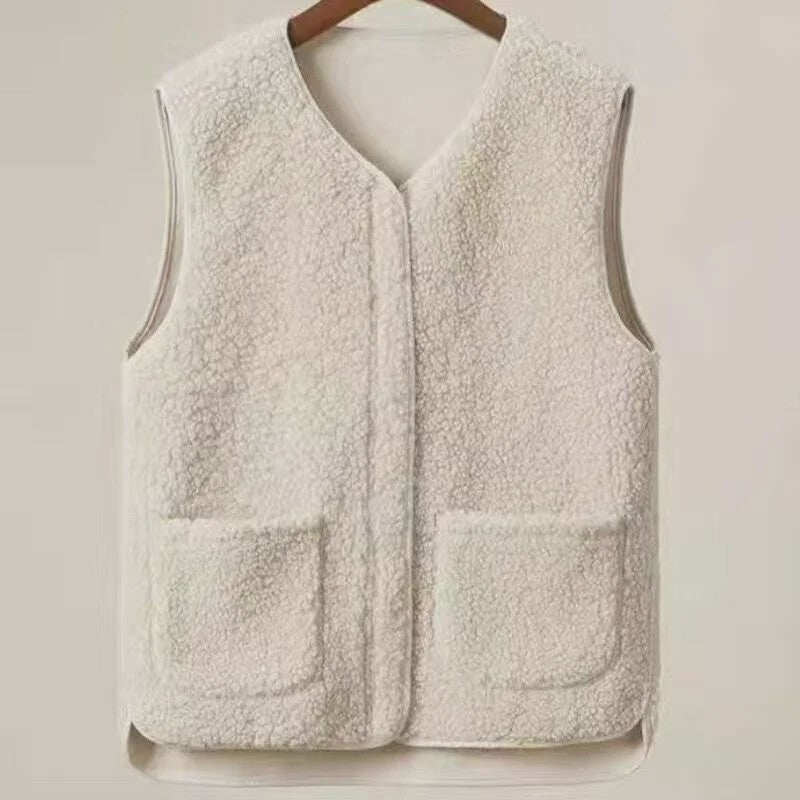 Heren Vest Lamswol Fleece - Warm & Stijlvol voor Herfst/Winter