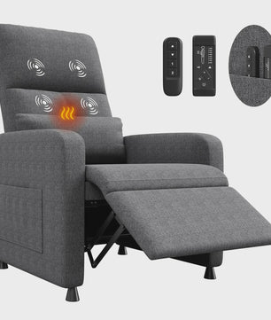 Elektrische Relaxfauteuil met Massage en Verwarmingsfunctie - Comfortabel en Verstelbaar