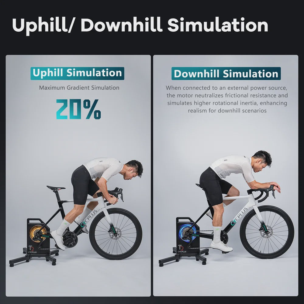 CYCPLUS T2 Direct Drive Smart Bike Trainer - Krachtige Indoor Fietservaring met ANT+ & BLE 5.0