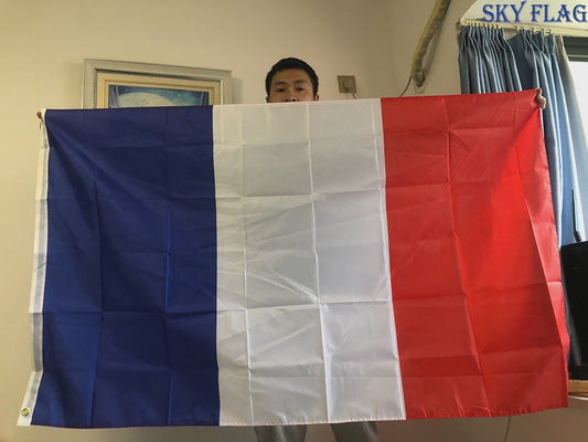 Franse Vlag - Blauw Wit Rood Polyester - 60x90cm & 90x150cm