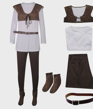 Shrek Cosplay Kostuum Heren - Compleet Halloween Outfit met Shirt, Vest, Broek & Accessoires