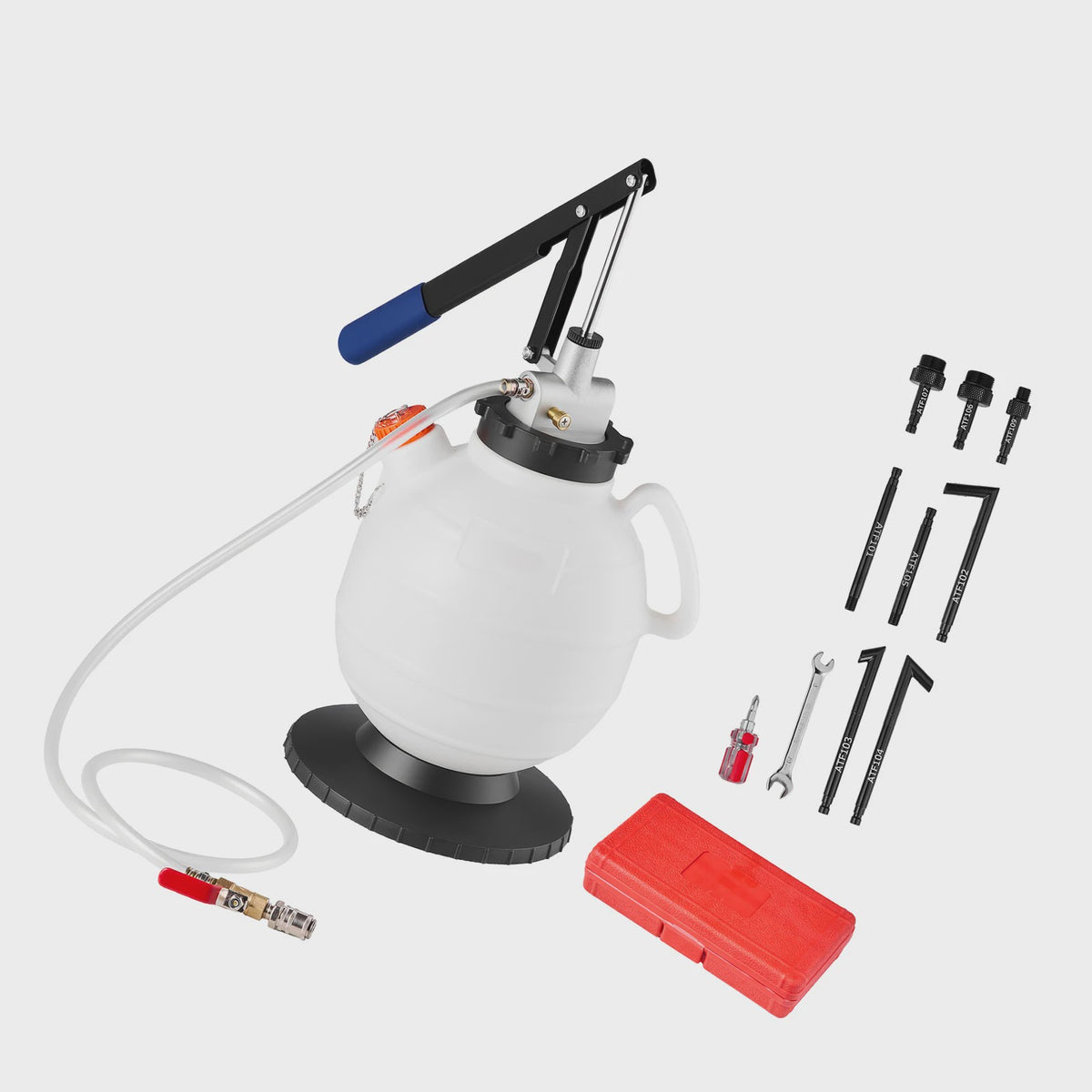 7.5L Handmatige Transmissievloeistof Pomp met 8 ATF Adapters - Olie Extractor Dispenser