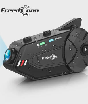 Freedconn R1 Plus Motorhelm Communicatie Systeem met 1080P Dashcam & Bluetooth