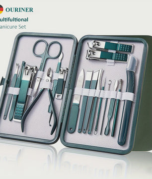 Professionele Manicure & Pedicure Set - 7/10/12/18 Delig - Roestvrij Staal met Reisetui