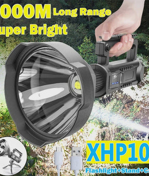 Oplaadbare Krachtige Zoeklamp - Waterdicht & Grote Capaciteit 8000mAh