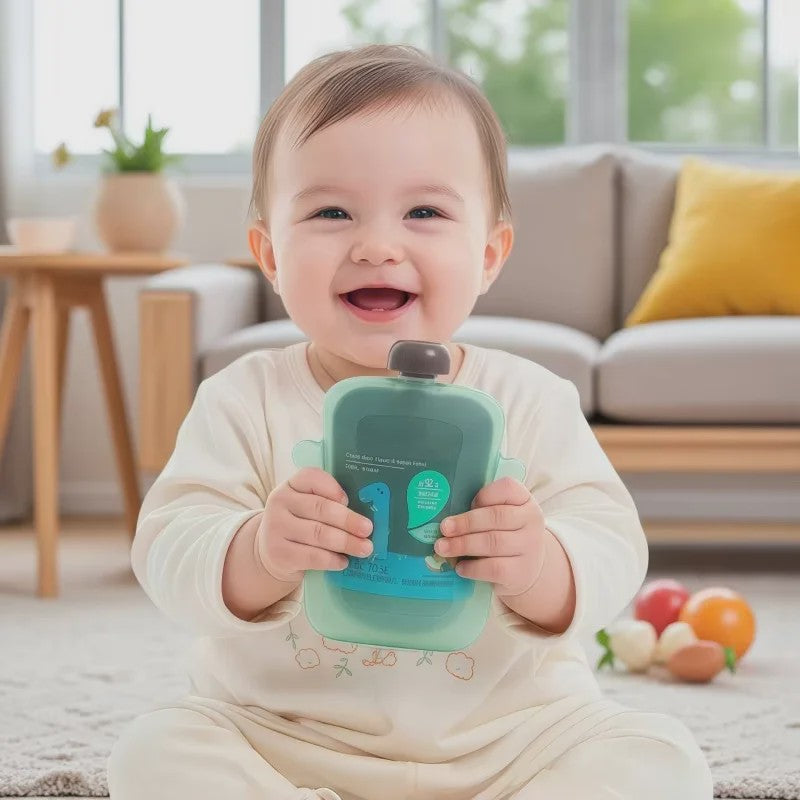 Baby Fruitpuree & Babyvoeding Doosje - Anti-Extrusie & Lekvrij