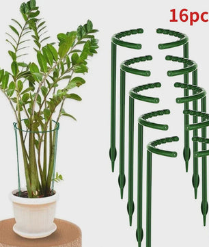 Plantensteun Stokken Set - Groen Plastic - Voor Bloemen & Planten
