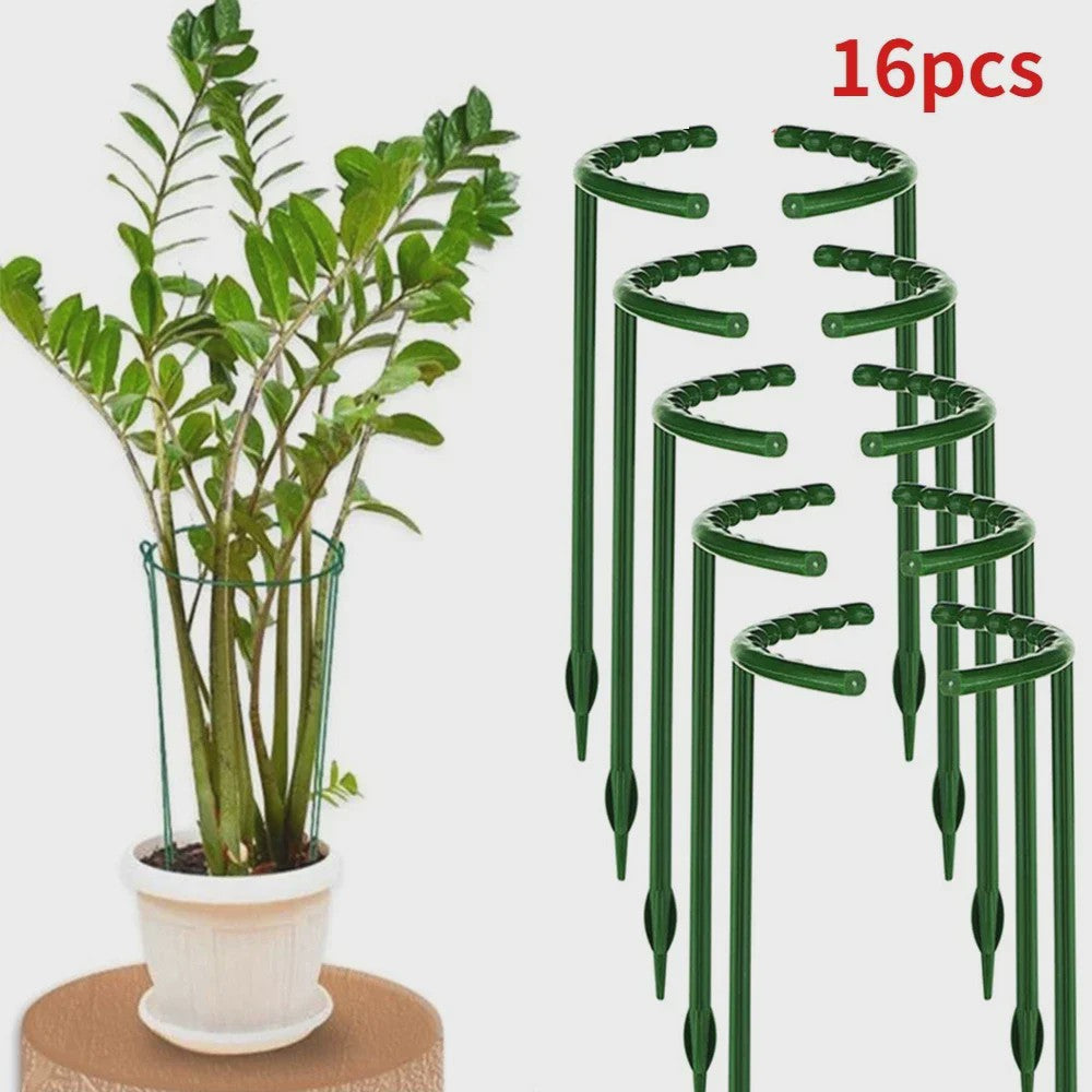 Plantensteun Stokken Set - Groen Plastic - Voor Bloemen & Planten