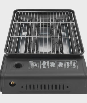 Draagbare Gas BBQ Grill & Camping Stoof met Grillnet en Draagtas