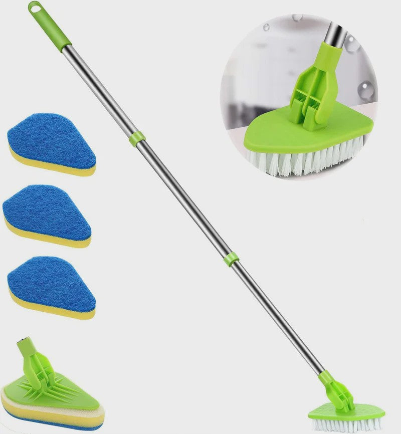 Multifunctionele Telescopische Schoonmaakborstel met Verwisselbare Pads