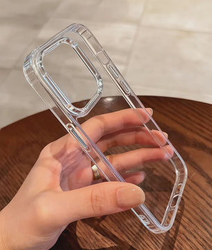 Luxe Transparante Schokbestendige Hardcase Hoes voor iPhone 11 t/m 18 Pro Max