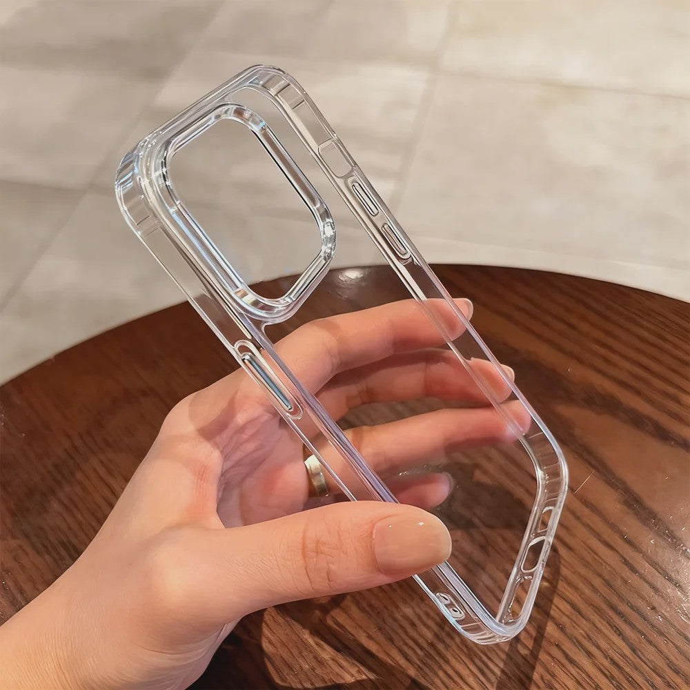 Luxe Transparante Schokbestendige Hardcase Hoes voor iPhone 11 t/m 18 Pro Max