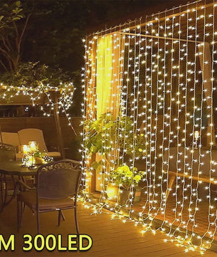 3M LED Gordijn Lichtjes - Sprookjesachtige USB Feestverlichting met 8 Modi voor Huis, Tuin, Kerst & Bruiloft