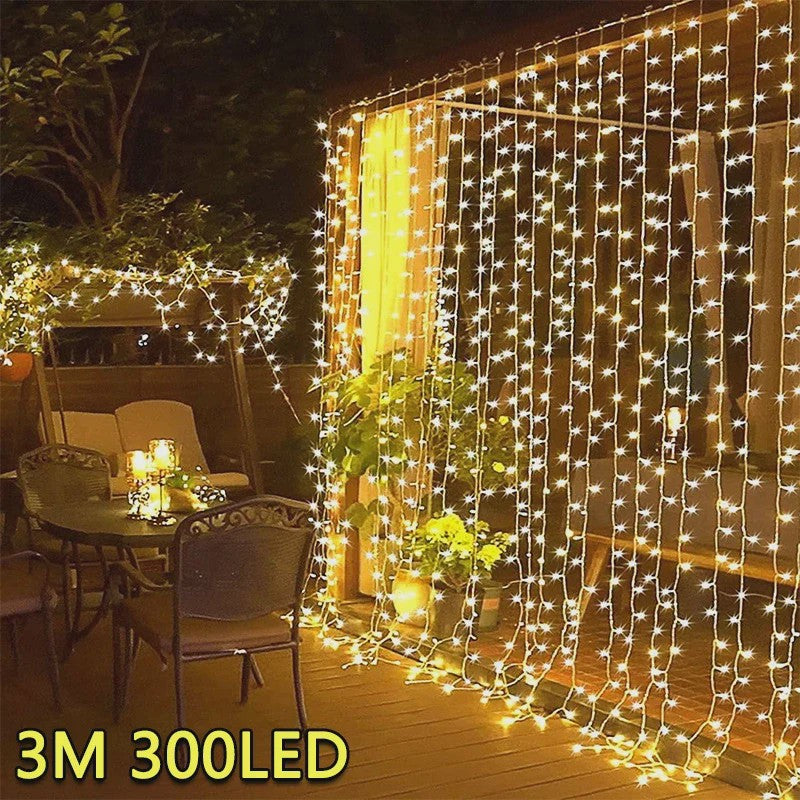 3M LED Gordijn Lichtjes - Sprookjesachtige USB Feestverlichting met 8 Modi voor Huis, Tuin, Kerst & Bruiloft