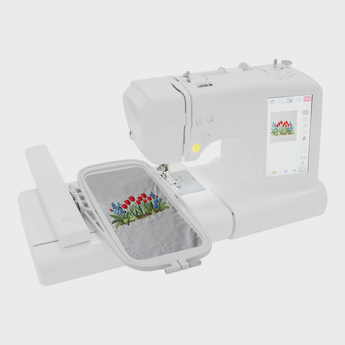 Automatische Borduur- en Naaimachine met 7" Kleurenscherm - 96 Borduurpatronen & 162 Naaiprogramma's