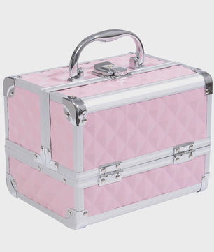 Homcom Make-up Koffer & Cosmetica Organizer - Compact & Roze (20x15x15cm)