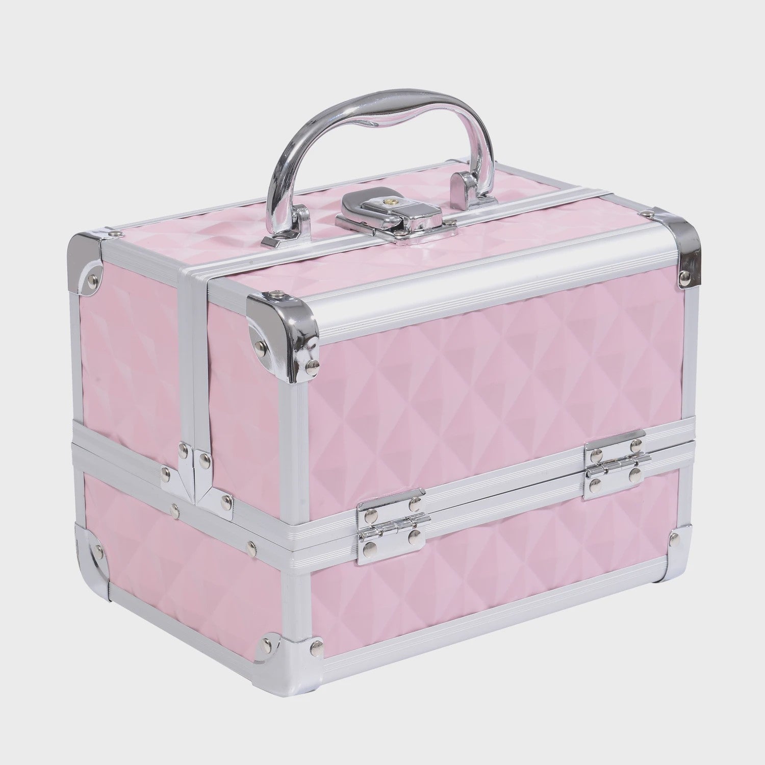 Homcom Make-up Koffer & Cosmetica Organizer - Compact & Roze (20x15x15cm)