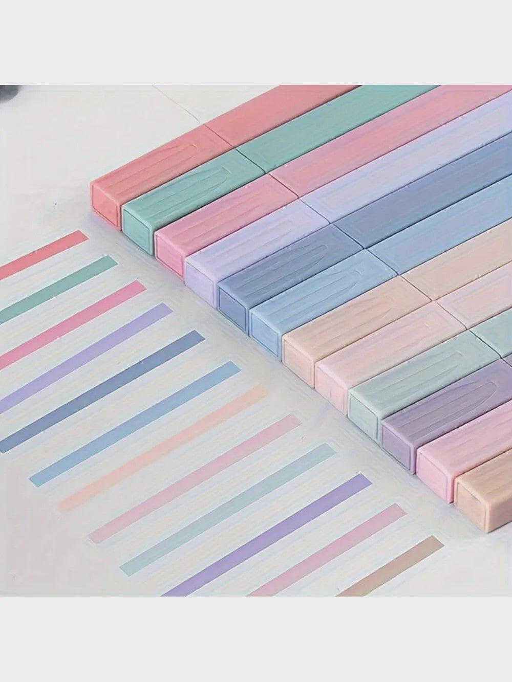 Pastel Markeerstiften Set - Vlekkeloos & Vervaagvrij voor Journals, School & Kantoor