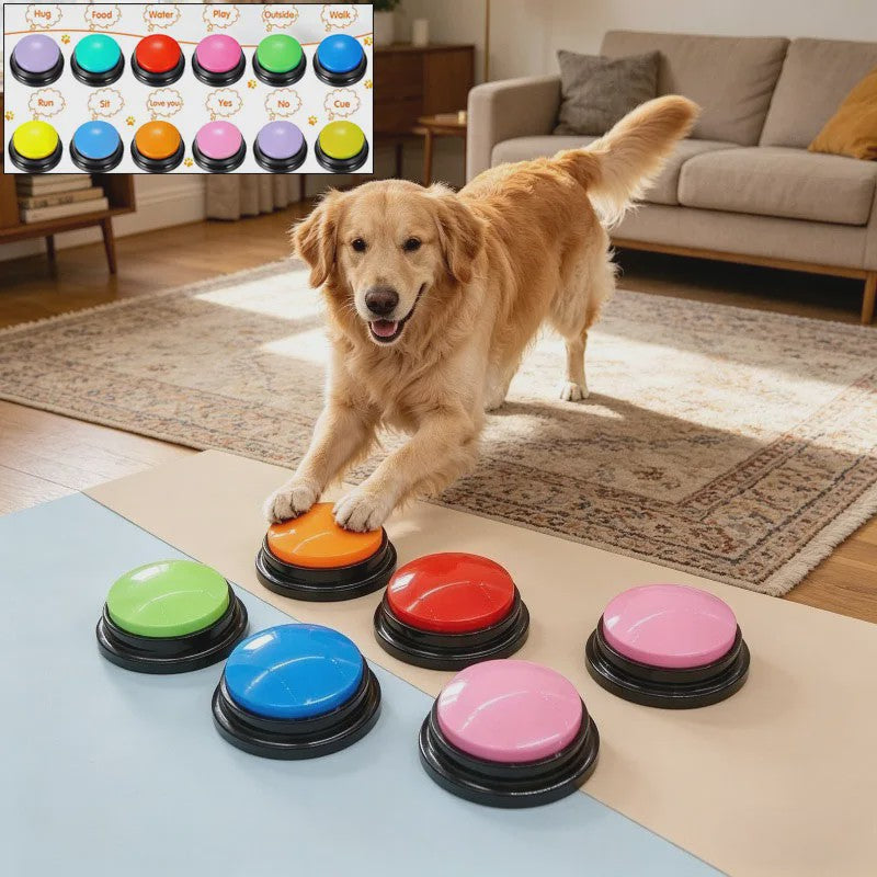 Hond Communicatieknoppen - Spraakopname voor Training & Plezier - 30 Sec Opname - Leuk Cadeau voor Huisdieren