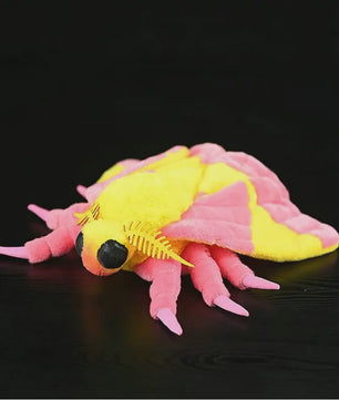 Kawaii Pluche Rose Maple Moth Pop - Schattig Insect Speelgoed Cadeau