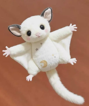 Schattige Sugar Glider Pluche Sleutelhanger - Zachte Vliegende Eekhoorn Tas Hanger, Kawaii Dier Cadeau