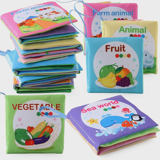 Zacht Stoffen Babyboek - Educatief & Interactief voor Baby's 0-12 Maanden