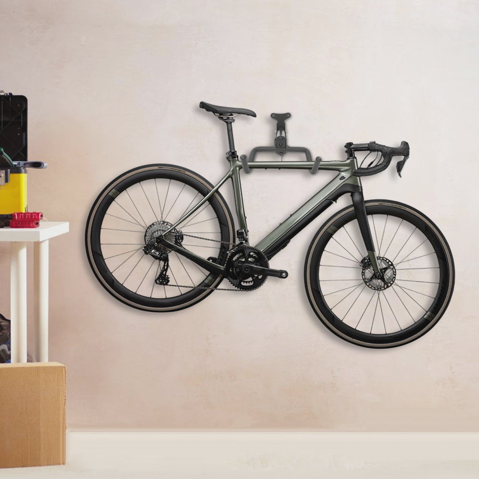 Carbon Stalen Fiets Hanger voor Wandmontage - Stabiel & Flexibel